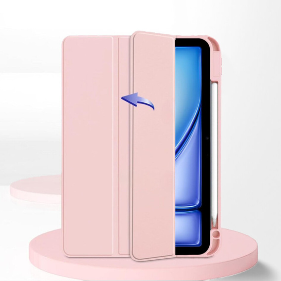 Etui do iPad Air 11" 2025/2024 (7/6 gen.), Smartcase Hybrid, z miejscem na rysik, różowe