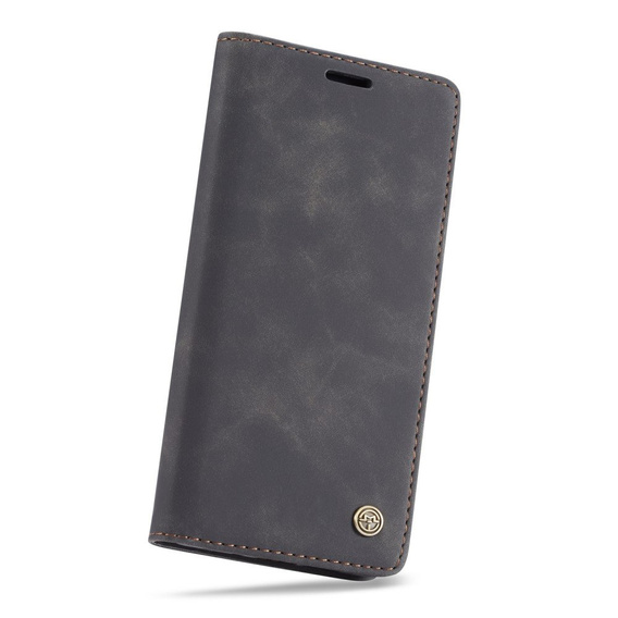 Etui CASEME do Huawei P30 Pro, Leather Wallet Case, czarne