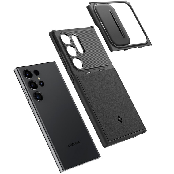Etui Spigen do Samsung Galaxy S24 Ultra, Optik Armor, Czarne