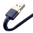 Baseus Cafule – kabel USB-A do Lightning 1 m 2,4A złoto-niebieski