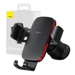 Samochodowy uchwyt grawitacyjny Baseus Metal Age II – czarny