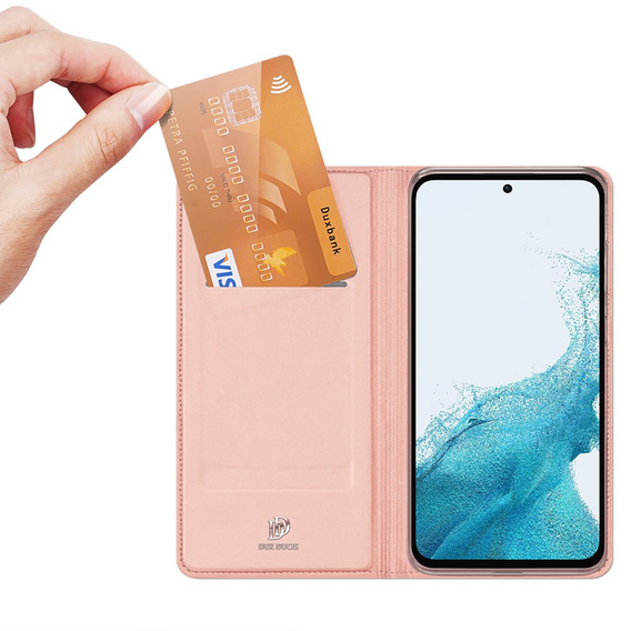 Etui Dux Ducis do Samsung Galaxy A54 5G, Skinpro, różowe rose gold