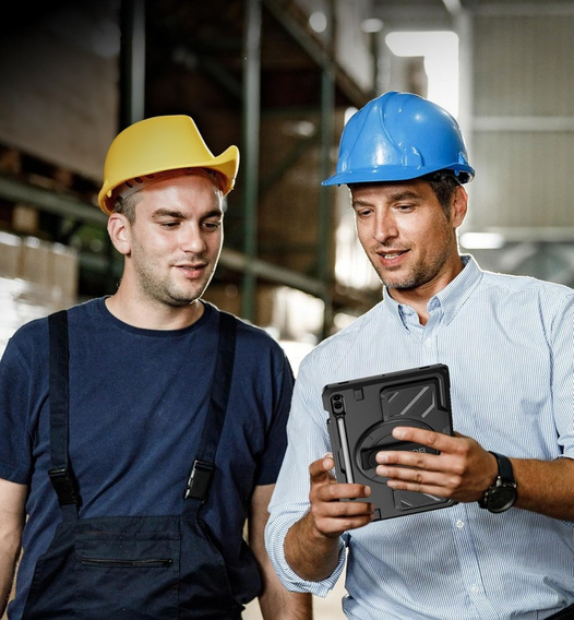 Etui Dexnor 360° z paskiem i uchwytem na rysik do Samsung Galaxy Tab S9 FE+