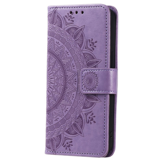 Etui z klapką do Samsung Galaxy A14 4G/5G, Mandala, fioletowe