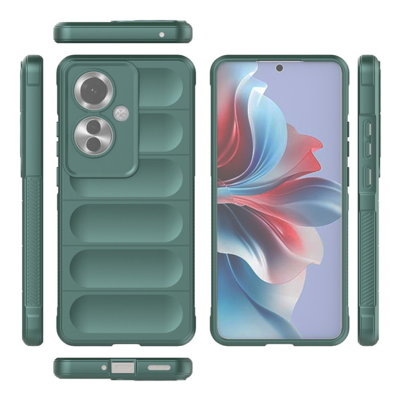 Etui do Oppo Reno 11F 5G, Gaming Shockproof, zielone