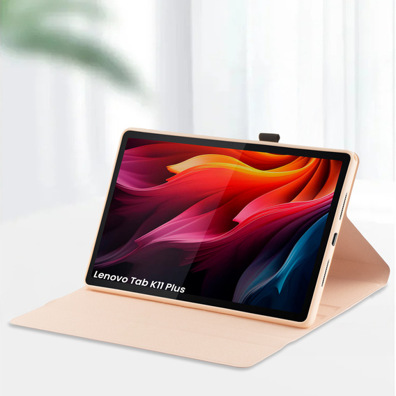 Etui z klawiaturą Bluetooth do Lenovo Tab K11 Plus – różowe