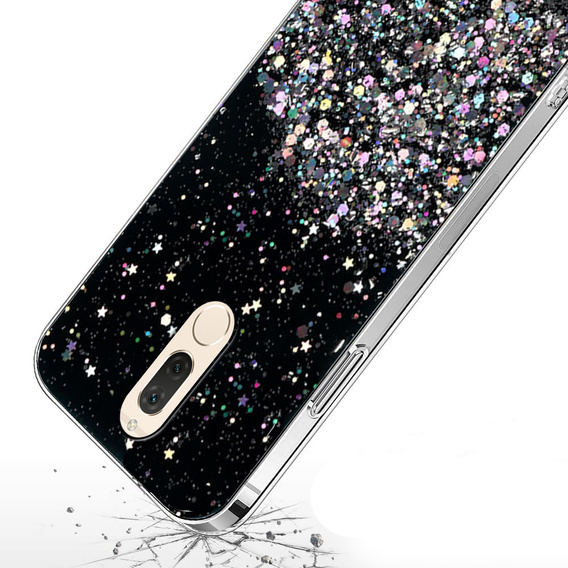 Etui do Huawei Mate 10 Lite, Glittery, czarne