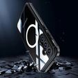 Etui do Samsung Galaxy S24+ Plus, Shockproof, z folią na ekran, do MagSafe, czarne
