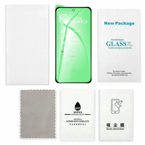 Szkło Hybrydowe do Xiaomi Redmi Note 9S / 9 Pro, 5D Full Glue Ceramic