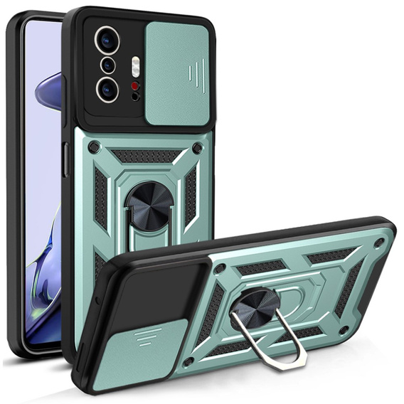 Etui pancerne do Xiaomi 11T / 11T Pro, CamShield Slide, zielone