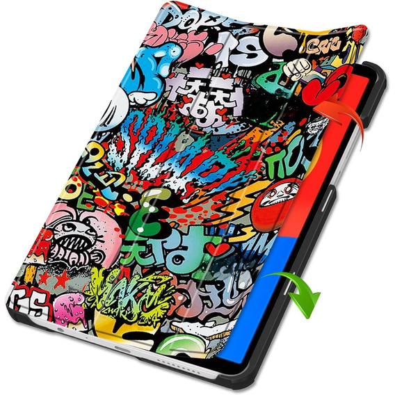 Etui do Xiaomi Redmi Pad SE 8.7", Smartcase, graffiti