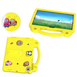 Etui do Samsung Tab A8 X200 / X205, Cute Patterns, z podstawką, Żółte