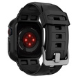 Pasek z etui Spigen do Apple Watch 4/5/6/7/8/9/SE 44/45mm, Rugged Armor Pro, Czarny
