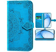 Etui z klapką do Oppo A60, Mandala, niebieskie