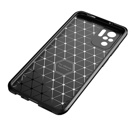 Etui do Xiaomi Redmi Note 10/10S, Carbon Gel, czarne
