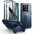 Pancerne etui Dexnor z podstawką i osłoną kamery do Xiaomi Redmi Note 13 Pro 5G / POCO X6 5G - niebieskie
