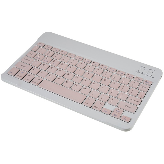 Etui z klawiaturą do Samsung Galaxy Tab S7 T870/T875 / S8, Pen Slot, różowe rose gold