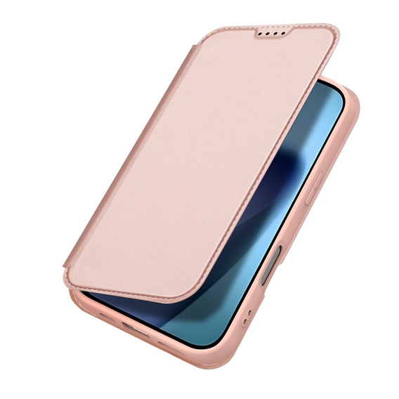Etui Dux Ducis do iPhone 17, Skin Pro, z klapką, z miejscem na kartę,  różowe