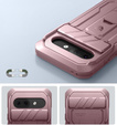 Etui Dexnor Kickstand do Google Pixel 9a – pancerne, z podstawką, różowe