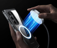 Etui do Samsung Galaxy S23 FE, Shockproof, z folią na ekran, do MagSafe, czarne