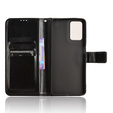 Etui z klapką do Motorola Moto E14, Crazy Horse Wallet, czarne