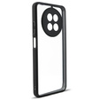 Etui do Realme 12, Fusion Hybrid, z ochroną aparatu, przezroczyste / czarne