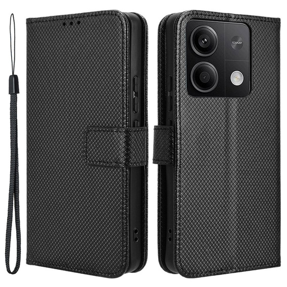 Etui z klapką do Xiaomi Redmi Note 13 5G, Wallet Smart Magnet, czarne