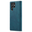 Etui CASEME do Samsung Galaxy S22 Ultra, Leather Wallet Case, zielone