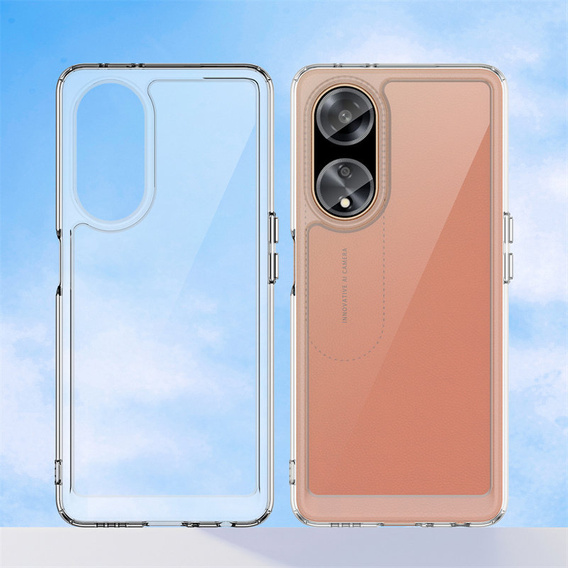 Etui do Oppo A98 5G, Fusion Hybrid, przezroczyste