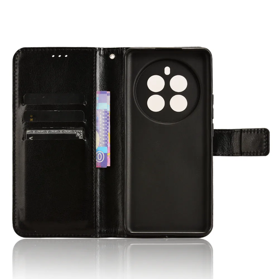 Etui z klapką do Realme 12 Pro 5G / 12 Pro+ 5G, Crazy Horse Wallet, czarne