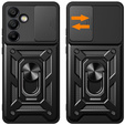 Etui pancerne do Samsung Galaxy S24 FE, CamShield Slide, czarne