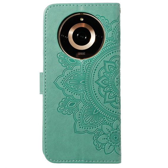 Etui z klapką do Realme 11 Pro 5G / Pro+ 5G, Mandala, zielone