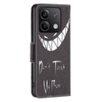 Etui z klapką do Xiaomi Redmi Note 13 5G, Wallet, Don't Touch My Phone czarne