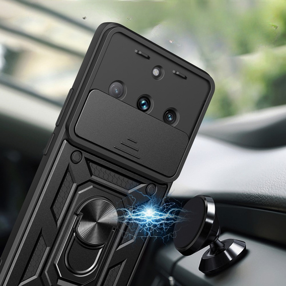 Etui pancerne do Realme 11 Pro 5G / 11 Pro+ 5G, CamShield Slide, czarne