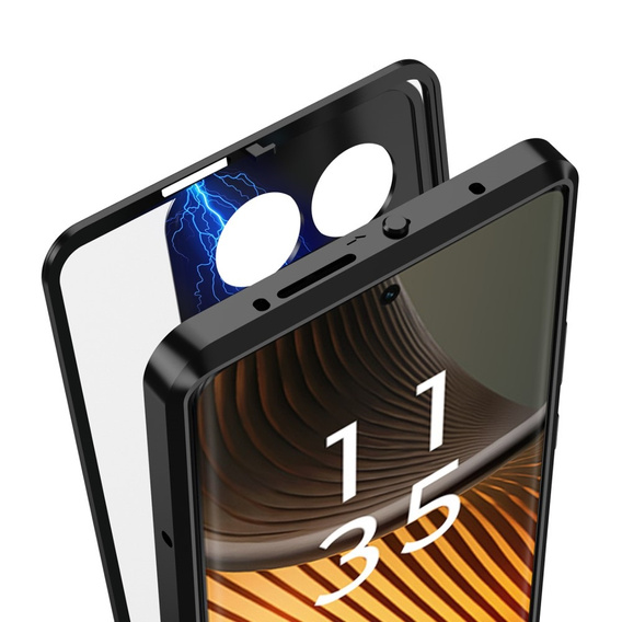 Etui do Motorola Edge 50 Ultra, Frame Case, czarne