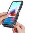 Etui do Xiaomi Redmi Note 10 / 10S, Shockproof, z folią, czarne