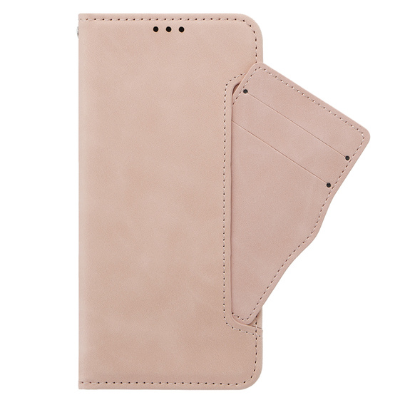 Etui z klapką do Oppo A38 4G / Oppo A18 4G, Card Slot, różowe