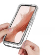 Etui do Samsung Galaxy S23, Shockproof, z folią, przezroczyste