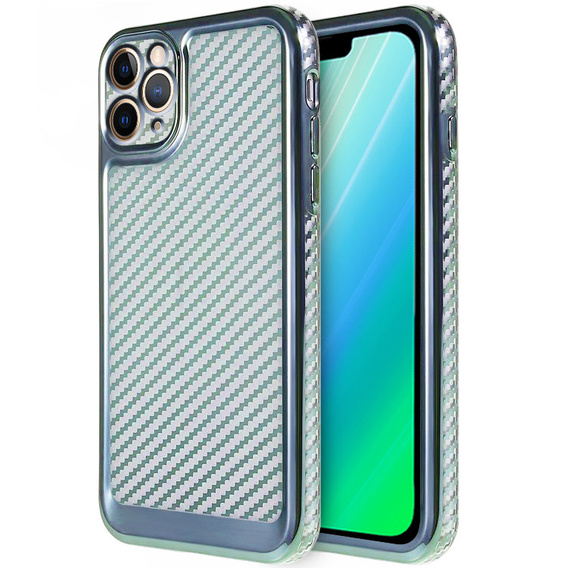 Etui do iPhone 14 Pro Max Carbon Slim Case Obudowa, Niebieskie