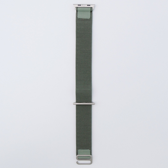 Pasek Nylonowy do Apple Watch 1/2/3/4/5/6/7/8/9/10/11/SE Ultra 1/2/3 42/44/45/46/49mm, Zielony