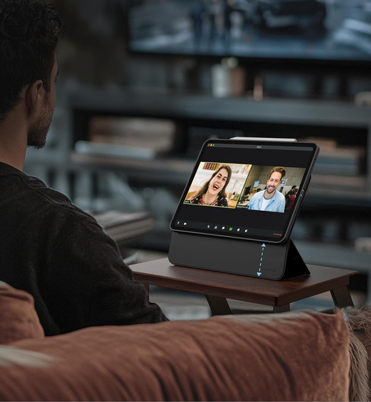 Dexnor etui z podstawką do iPad Pro 13" 2024 (7. generacji, M4) – magnetyczne, składane - czarne