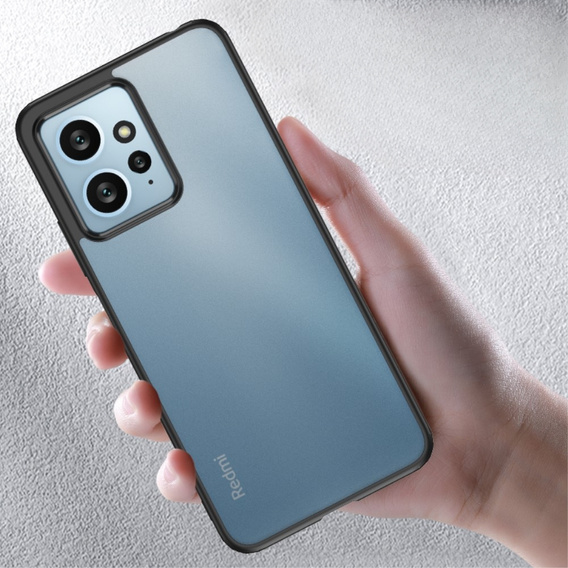 Etui do Xiaomi Redmi Note 12 4G, Fusion Hybrid, przezroczyste / czarne