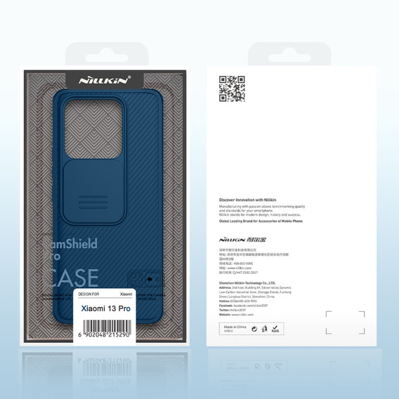 Etui pancerne Nillkin do Xiaomi 13 Pro, CamShield Pro, niebieskie