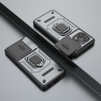 Etui KickStand Camera Lens do Xiaomi Poco F6 Pro, szare