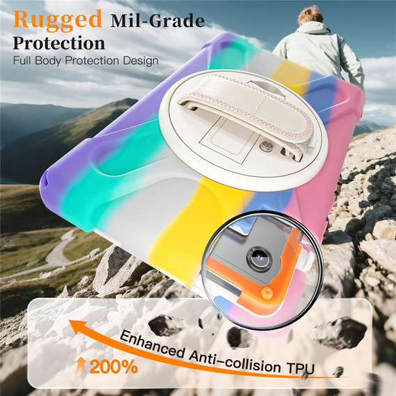 Pancerne etui z podstawką i paskiem na ramię do Samsung Galaxy Tab A11