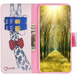 Etui z klapką do Samsung Galaxy A05s, Wallet, Giraffe różowe