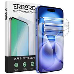 2x Folia Hydrożelowa ERBORD do iPhone 16 – lekka ochrona ekranu na co dzień