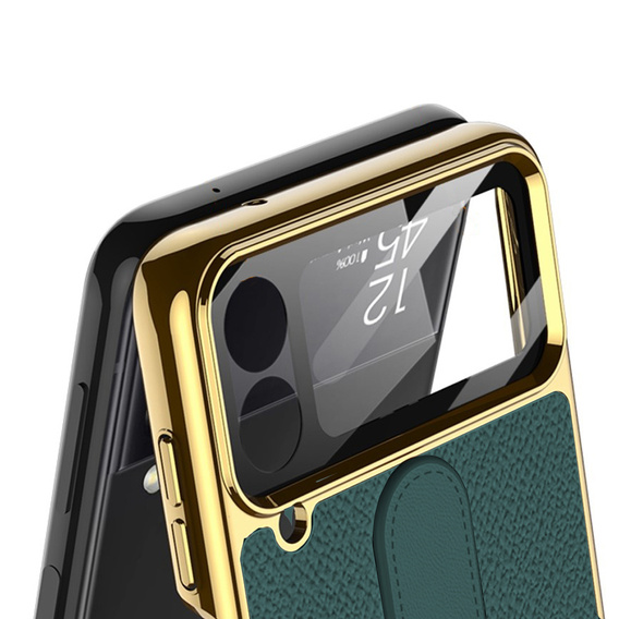 Etui GKK Metal Ring do Samsung Galaxy Z Flip 4 5G, Green