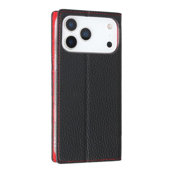 Etui z klapką Litchi Skin Grain do iPhone 17 Pro Max