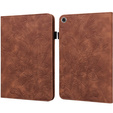 Etui do Samsung Galaxy Tab A8 10.5 SM-X200 SM-X205, Flowers, brązowe